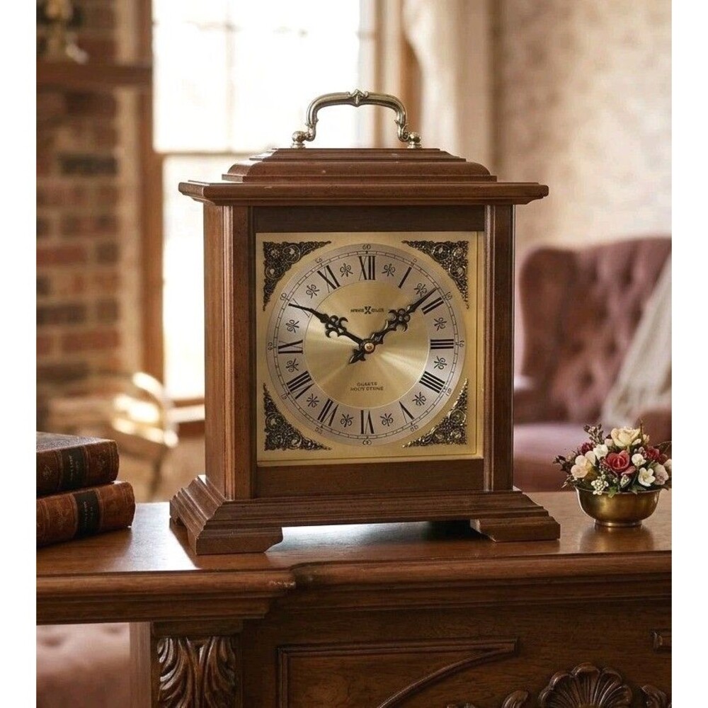 ​Howard Miller Medford Mantel Clock 612-481 Wood Bracket Quartz Dual Chime Japan